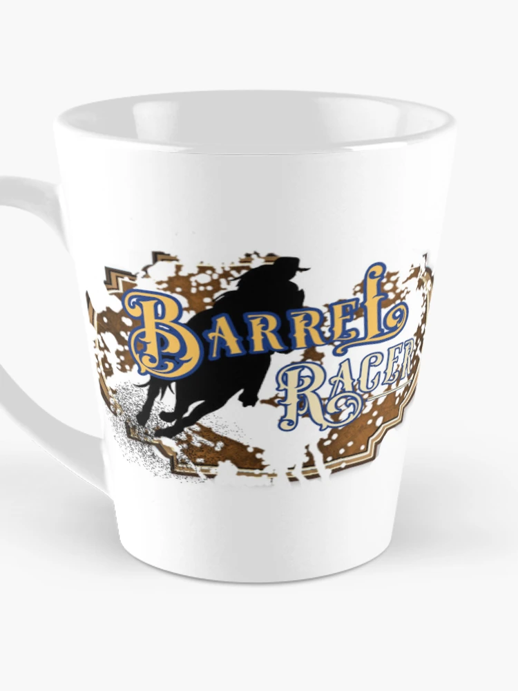 Thumbnail 3 of 4, Coffee Mug, Female Barrel Racer Rodeo Lettering Design designed and sold by EquusArtisan.