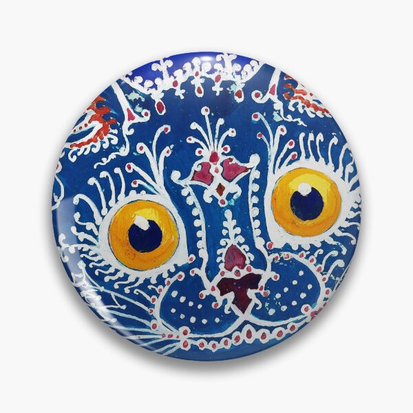 Item preview, A cat in gothic style Gouache by Louis Wain designed and sold by TeeARTHY.
