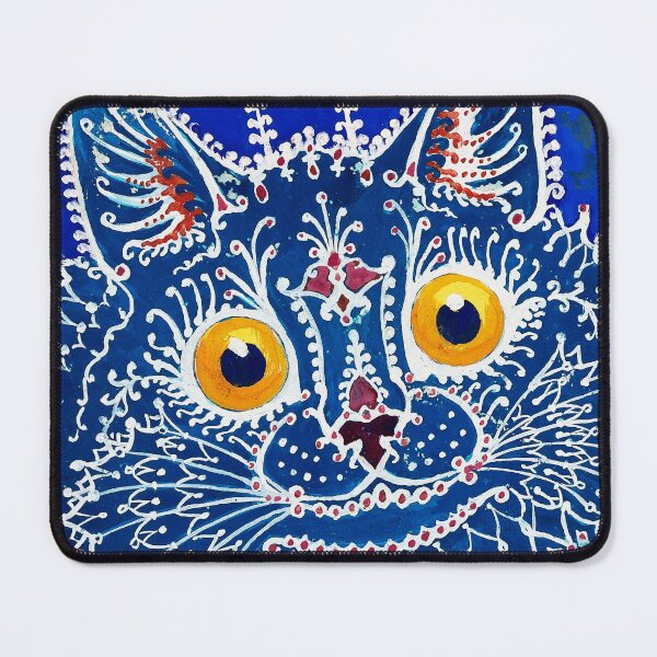 Item preview, A cat in gothic style Gouache by Louis Wain designed and sold by TeeARTHY.