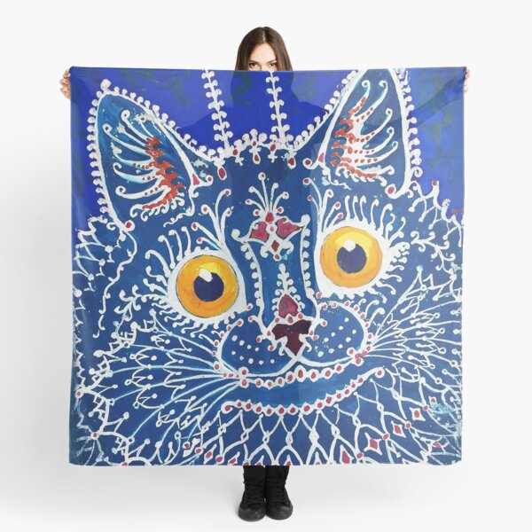 Printable Psychedelic style Cat by Louis Wain - weird, psychedelic, mad art