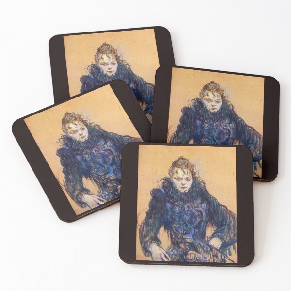 Item preview, 'Woman In A Black Boa' by Toulouse Lautrec (Reprint)  designed and sold by Classic Visions Gallery.