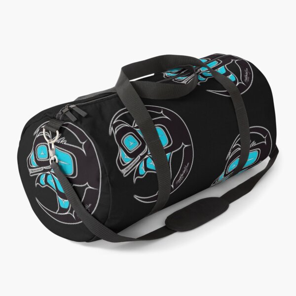 Item preview, Bear cub blue tribal design designed and sold by SpeakthunderArt.