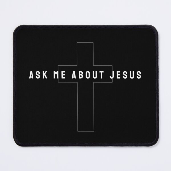 Item preview, Ask Me About Jesus designed and sold by DailyGospel | Christian Art and Design.