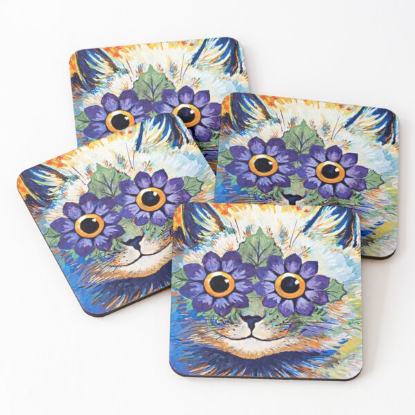 Item preview, Cat With Blue Petals” by Louis Wain | Louis Wain, Early 1900, Victorian cat art,  designed and sold by TeeARTHY.