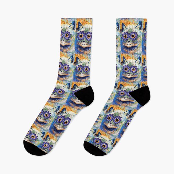 Item preview, Cat With Blue Petals” by Louis Wain | Louis Wain, Early 1900, Victorian cat art,  designed and sold by TeeARTHY.