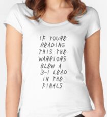 Warriors Blew a 3-1 Lead Women's Fitted Scoop T-Shirt