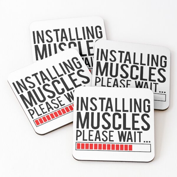 Item preview, Sports phrase please wait, installing muscles in the gym designed and sold by Alma fortalecida1.