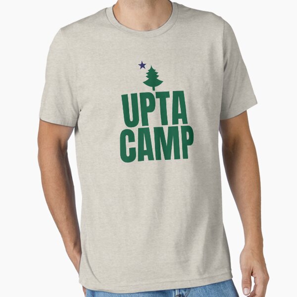 Item preview, Upta Camp Maine Shirt Old Maine State Flag Pine Tree Star designed and sold by dgavisuals.