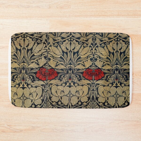 Item preview, Red And Orange Floral With Leafy Pattern designed and sold by clothstudios.