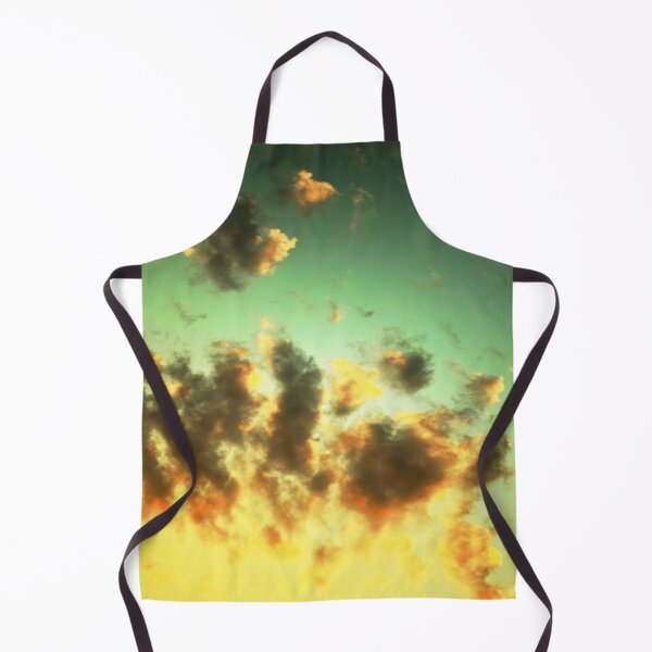 Item preview, Teal and yellow sunset cloudy sky background designed and sold by by-jwp.