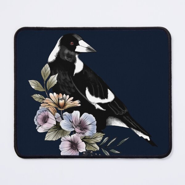 Item preview, Magpie Australian wild bird black and white designed and sold by ahahdodo.