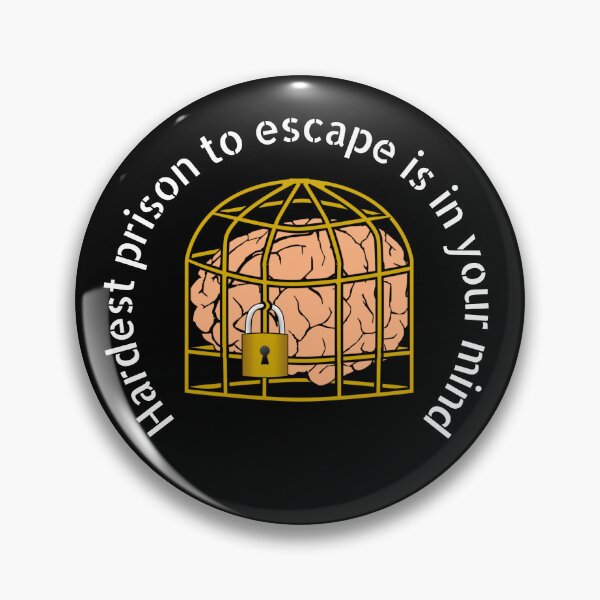 Item preview, Hardest prison to escape is in your mind - Free the mind quotes designed and sold by DigitalArtTrend.