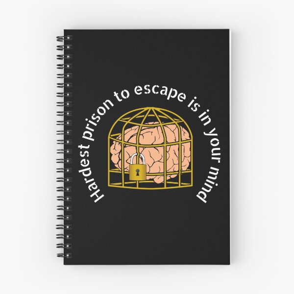 Item preview, Hardest prison to escape is in your mind - Free the mind quotes designed and sold by DigitalArtTrend.
