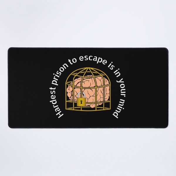 Item preview, Hardest prison to escape is in your mind - Free the mind quotes designed and sold by DigitalArtTrend.