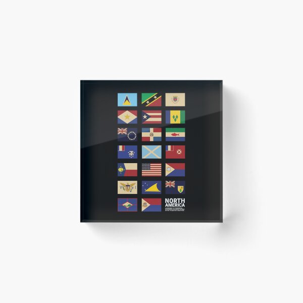 Item preview, North America Country Flags Set designed and sold by KewaleeTee.