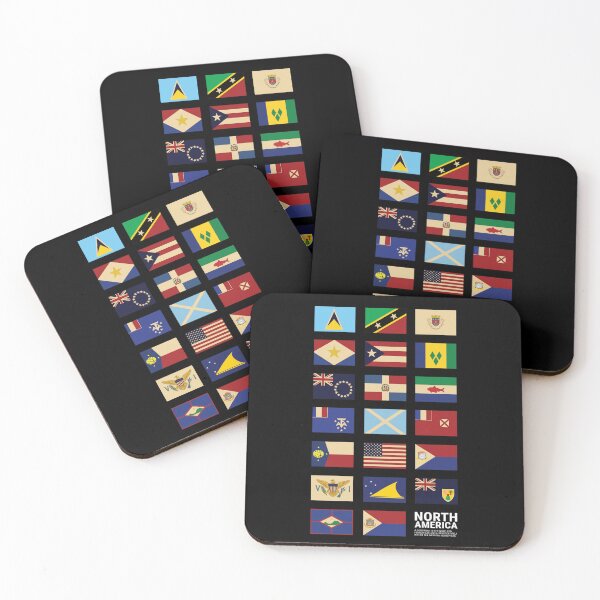 Item preview, North America Country Flags Set designed and sold by KewaleeTee.