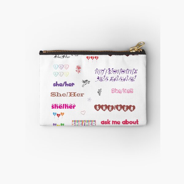 Item preview, Valentines day She/Her pronouns sticker pack designed and sold by willowbb.