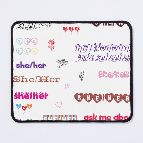 Item preview, Valentines day She/Her pronouns sticker pack designed and sold by willowbb.