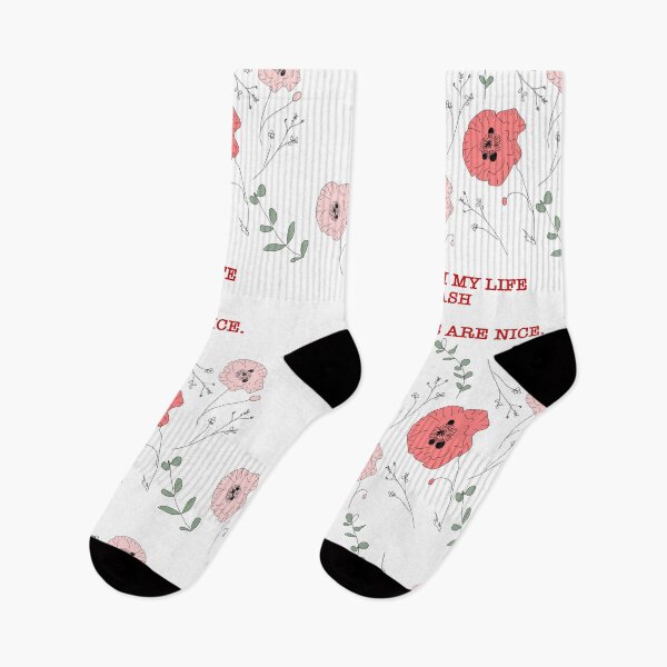 Item preview, "Even Though MY life is a Trash Fire, These Flowers Are Nice." designed and sold by BlahBlobs.