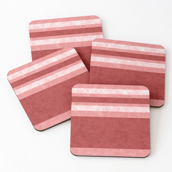 Item preview, Horizontal Vintage Retro Stripes Lines Interior Design Print Pattern Brick Red designed and sold by Shayna Westfall.