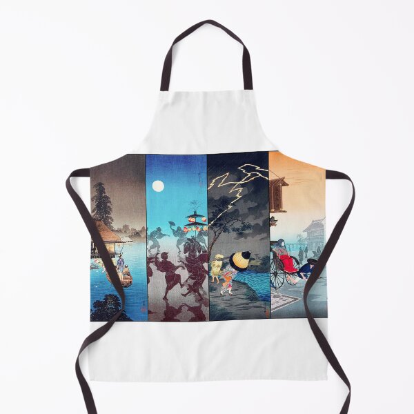 Item preview, Enjoying Evening Cool, Dance for Obon Festival, Thunderstorm at Tateishi, and Morning Haze, designed and sold by RyanCaudell.