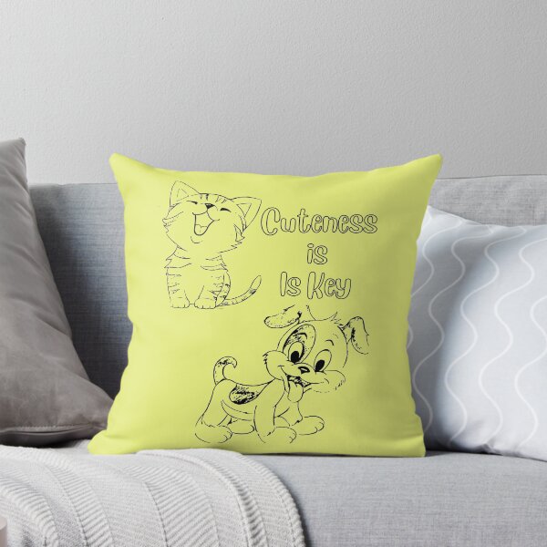 Item preview, Copy of Cuteness is key dog and cat black and yellow design designed and sold by Cora Gregory.