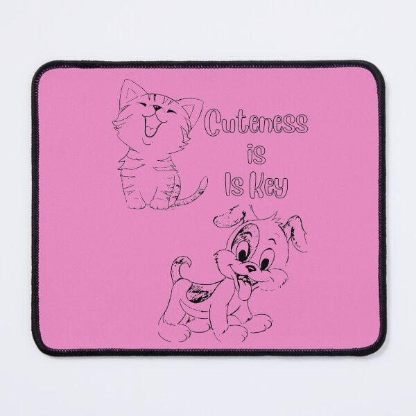 Item preview, Copy of Cuteness is key dog and cat black and pink design designed and sold by Cora Gregory.
