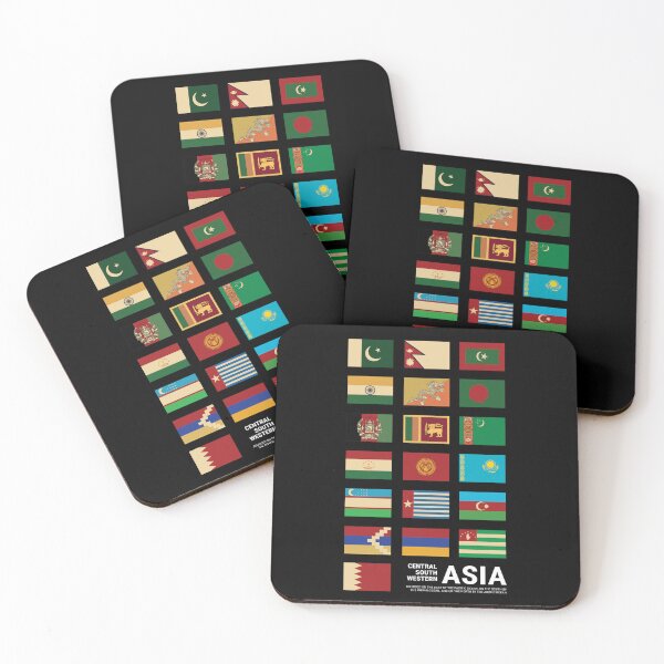 Item preview, Asia Country Flags Set designed and sold by KewaleeTee.