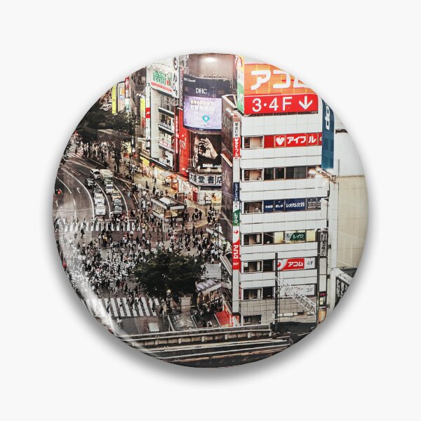 Item preview, Overhead view of Shibuya Station and the intersection in front of the station designed and sold by RyanCaudell.