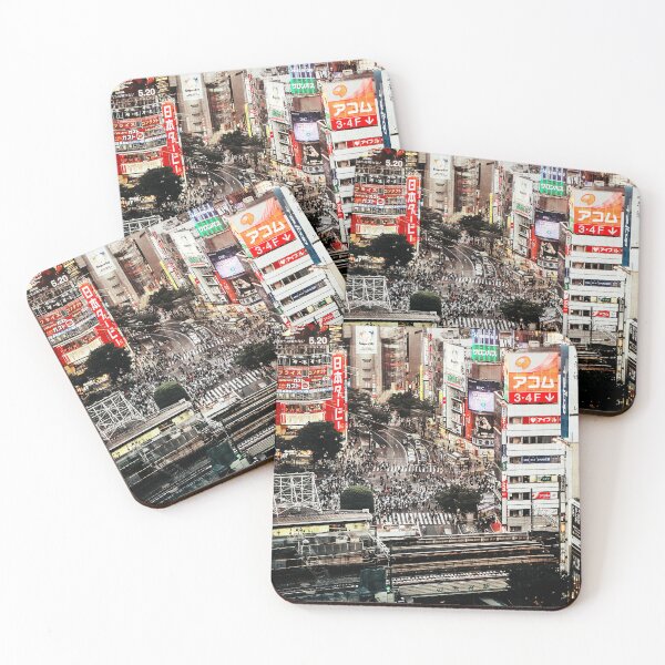 Item preview, Overhead view of Shibuya Station and the intersection in front of the station designed and sold by RyanCaudell.
