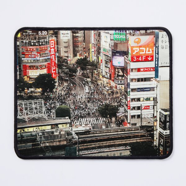 Item preview, Overhead view of Shibuya Station and the intersection in front of the station designed and sold by RyanCaudell.