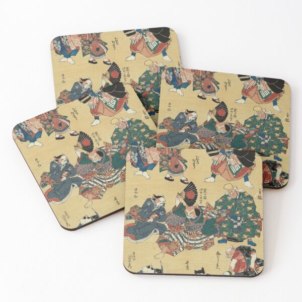 Item preview, Utagawa Kuniyoshi - Cats Japanese Painting designed and sold by schwarzkerpf.
