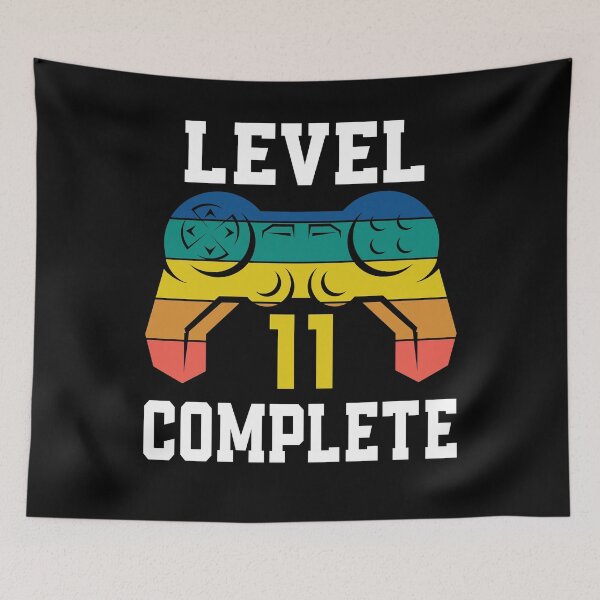Item preview, Level 11 Complete, Retro Video Gamer 11th Birthday designed and sold by Fabvity.