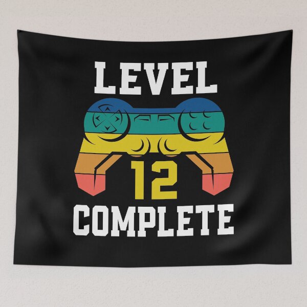 Item preview, Level 12 Complete, Retro Video Gamer 12th Birthday designed and sold by Fabvity.