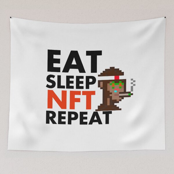 Item preview, Eat Sleep Collect NFT Crypto Monkey #46 designed and sold by patricklevar.