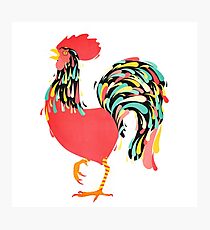 Rooster Photographic Print