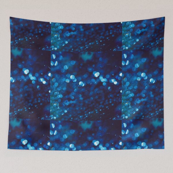 Item preview, Navy Blue Bokeh Lights designed and sold by newburyboutique.