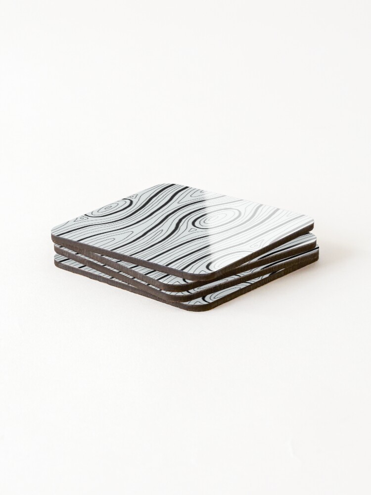 Thumbnail 4 of 5, Coasters (Set of 4), Nature Wood Background Pattern designed and sold by PatternTale.