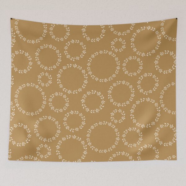 Item preview, Caramel floral wreath designed and sold by FrancesPoff.