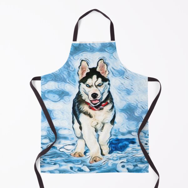 Artikelvorschau, Icy Husky - Van-Gogh-Kunststil entworfen und verkauft von Funimals-Art.