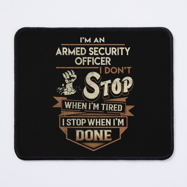 Item preview, Armed Security Officer T Shirt - I Stop When Done Job Gift Item Tee designed and sold by paneczkopat.