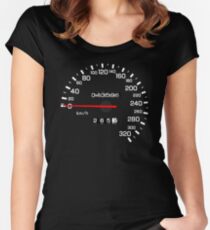 NISSAN スカイライン (NISSAN Skyline) R33 NISMO Speedometer Tailliertes Rundhals-Shirt
