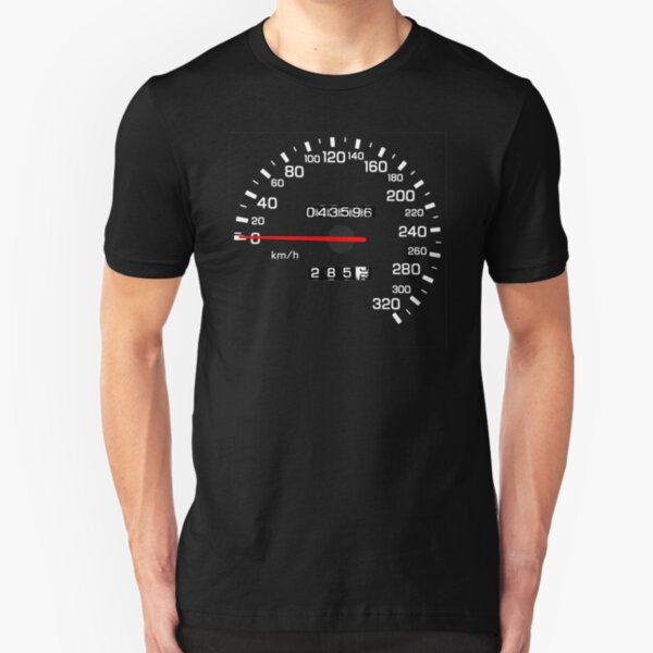 NISSAN スカイライン (NISSAN Skyline) R33 NISMO Speedometer Slim Fit T-Shirt