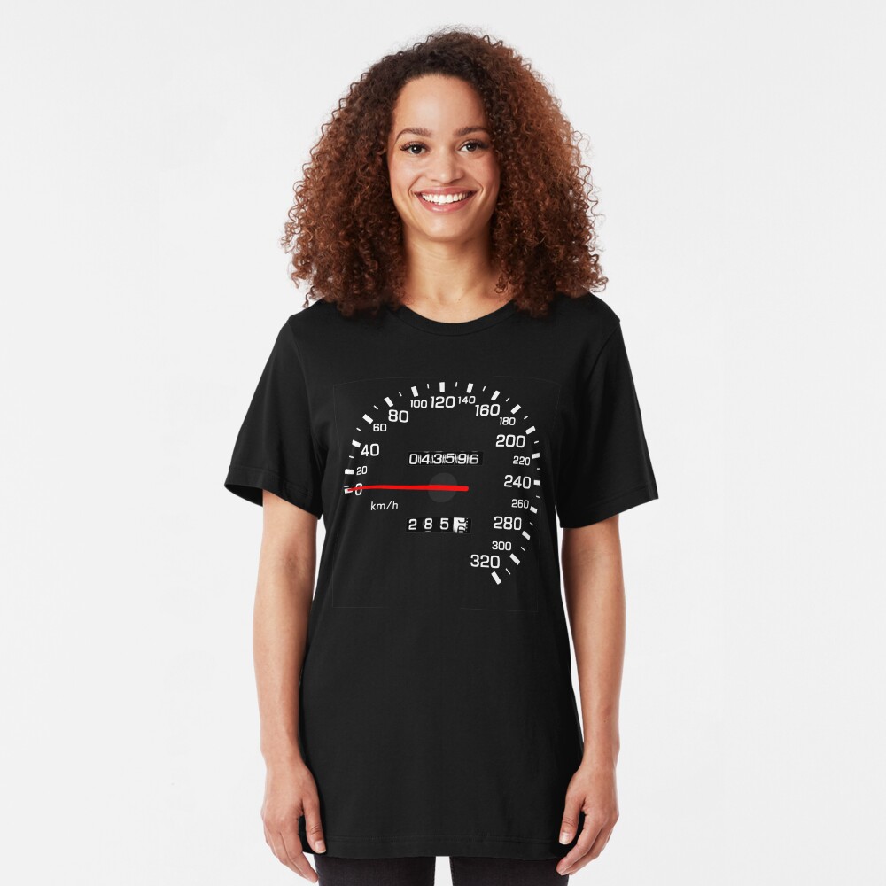 NISSAN スカイライン (NISSAN Skyline) R33 NISMO Speedometer Slim Fit T-Shirt