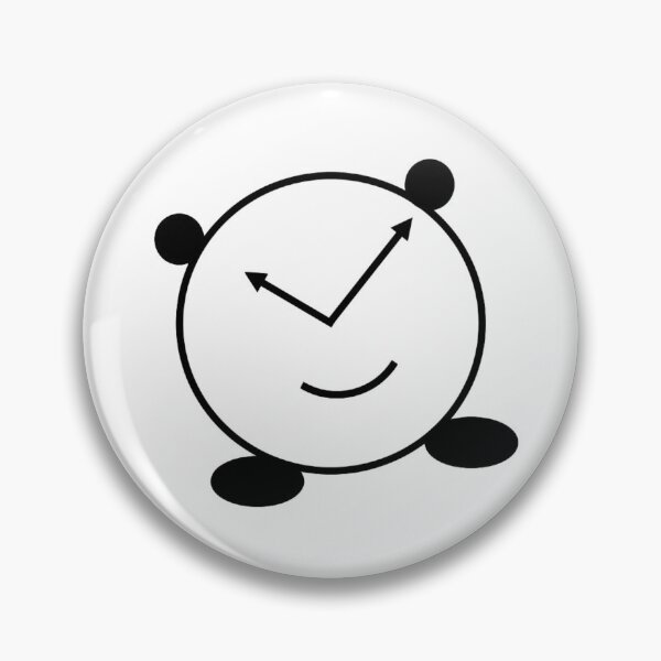 Item preview, a clock black graphis smile alarm designed and sold by rachmawidya87.