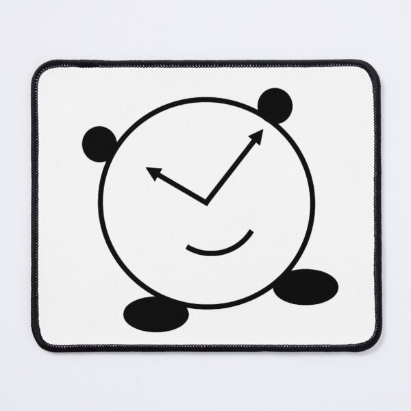 Item preview, a clock black graphis smile alarm designed and sold by rachmawidya87.