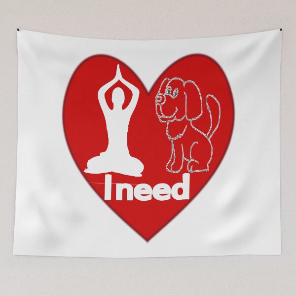 Item preview, Al I need love yoga and dog – Love and Yoga. designed and sold by DNC1134.