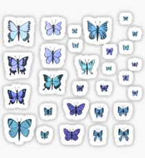 Butterfly Swarm - Blue Sticker