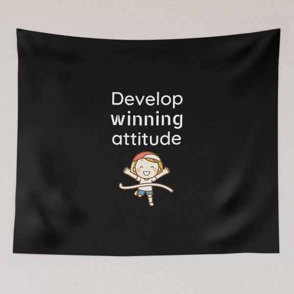 Item preview, Develop winning attitude - Motivational sayings designed and sold by DigitalArtTrend.