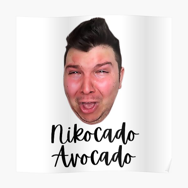 Nikocado Avocado Posters for Sale | Redbubble